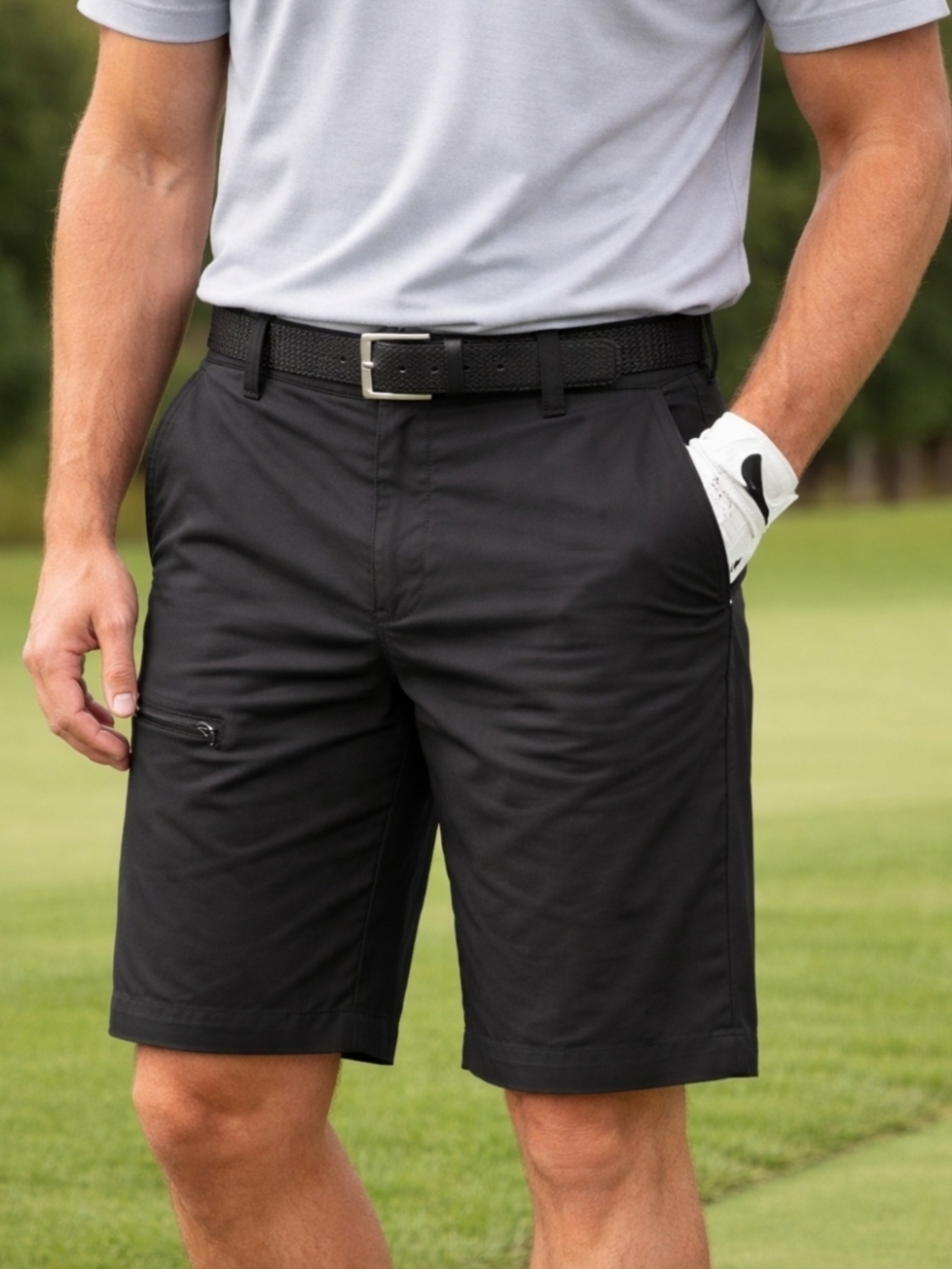Grand Slam Totaltech Performance Golf Shorts In Caviar Mens Size 40